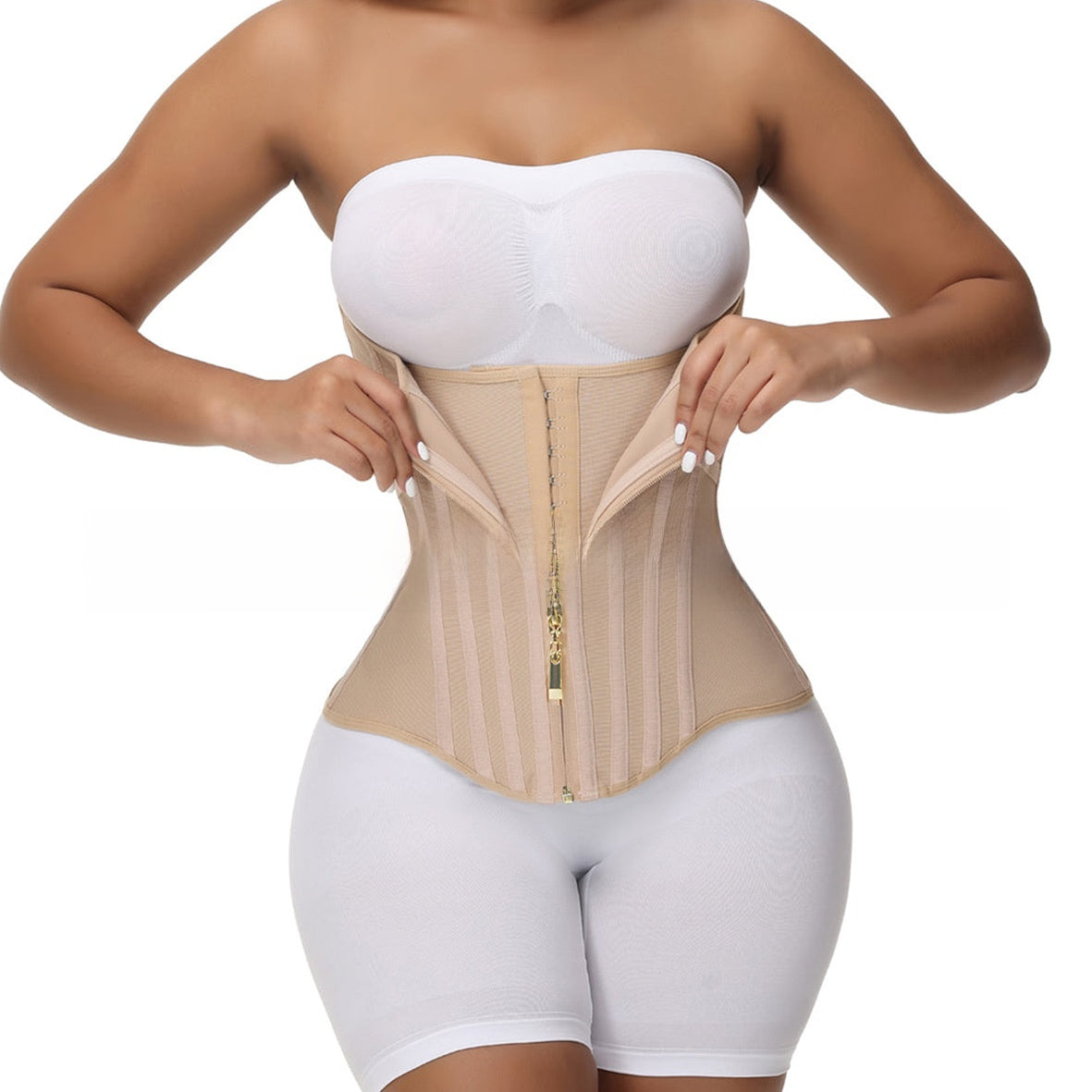 Mesh Waist Shaper with Inner Hooks