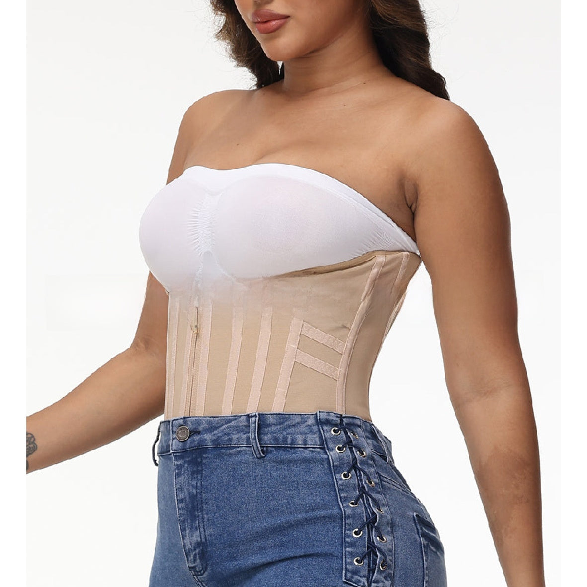 Mesh Waist Shaper with Inner Hooks